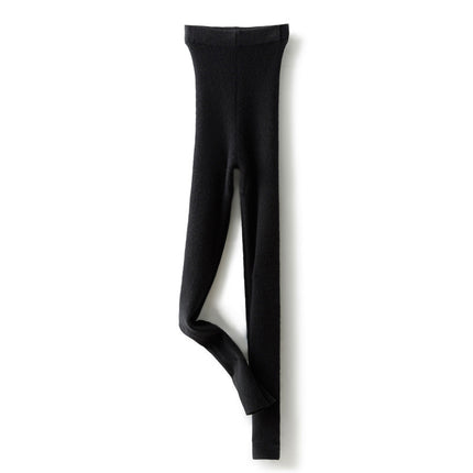 Cashmere leggings women's 100% pure cashmere autumn and winter New worsted thin stretch warm pants knitted leggings
