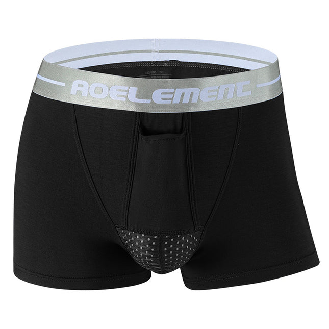 Spermatic cord bullet separation scrotum support men's underwear men's venous bottom shorts bag curved boxer head