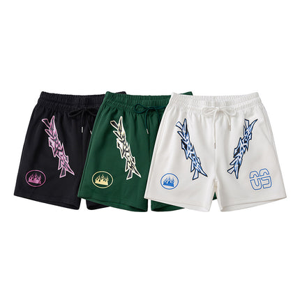 American basketball shorts sports training summer men's four-point ball pants tide retro 4-point niche casual pants wholesale