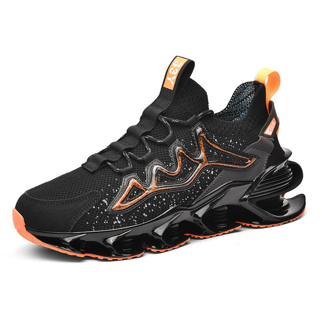 2025 Summer New Men's Sports Shoes, Gold-Trimmed Casual Running Trendy Men's Shoes, Sports Running Shoes, Luminous Shoes