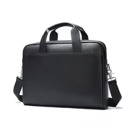 Men's Genuine Leather Briefcase Business Men's Bag Top Layer Cowhide Portable Lawyer Computer Bag Men's Shoulder Crossbody Bag