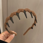 Dark coffee headband
