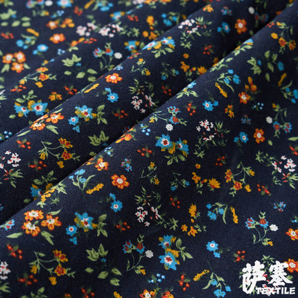 Hemp Cotton Digital Printing Fabric Printing Cotton and Linen Clothing Fabric Vintage Handmade DIY Tablecloth Patchwork Southeast Asia