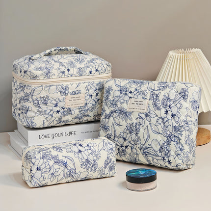 Large-Capacity Partitioned Makeup Bag, High-End Portable Storage Bag, Wholesale in Stock, Exclusively for Cross-Border Sales, Supports Labeling and Dropshipping