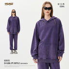Sweatshirt-dark purple / S