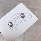 6mm magnetic stud earrings a pair of pink