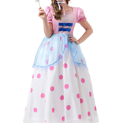 Toy Story Shepherdess Cosplay Costume Anime Character Shepherdess Long Dress Halloween Two-Dimensional Cosplay Costume