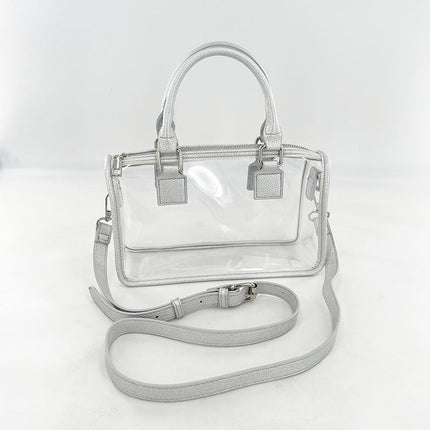 European and American Concert Jelly Transparent Bag Handbag Boston Pillow Bag Crossbody Bag Cross-Border Amazon Best-Selling Bag