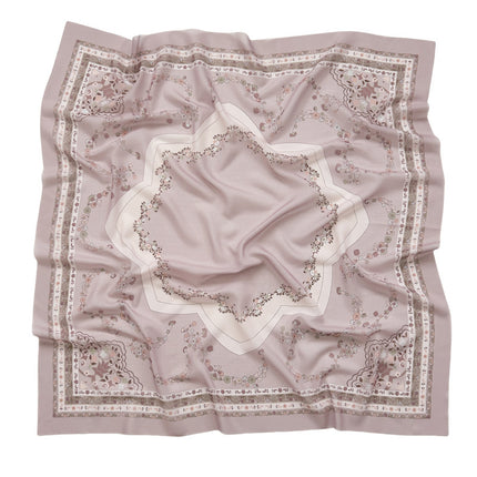 Cross-Border New Product Voile Print 110 Square Scarf Classic Lace Scarf Turban Malaysian Shawl