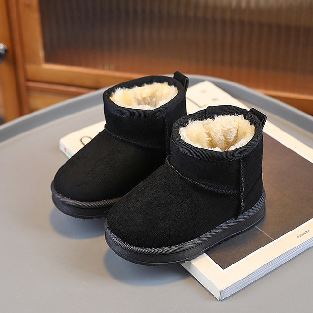 Children's Snow Boots Winter New fleece-lined Thickened Winter Boots Girls Soft Sole Cotton Boots Boys Baby Cotton Shoes