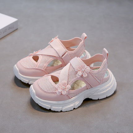 Mesh Breathable Girls' Hem Sandals Spring and Summer 2025 New Children's Shoes sneaker Lightweight Girls' Universal