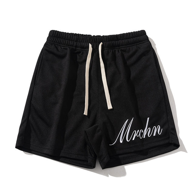 Carefully Selected New Quarter Pants, Summer American Simple Embroidered Letters Casual Sports Pants, No More Than Knee-Length Shorts Training Pants