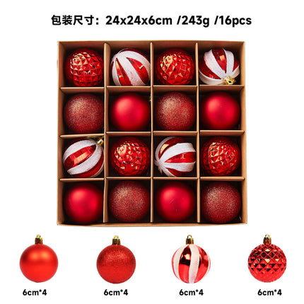 Cross-border New Christmas Tree Decoration Pendant Electroplated Paintted Ball Hanging Hollow Ball Hanging Christmas Decorations