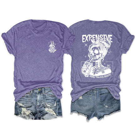 Amazon cross-border foreign trade expensive difficult and summer new fashion trend short sleeve women