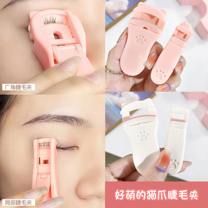 Jonbos Cat Claw Wide Angle Partial Eyelash Curler Combination Curling Long-Lasting Eyelash Curler Without Eyelid Clip