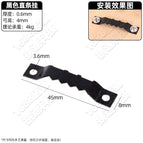 Black straight hanging/1 (without screws)