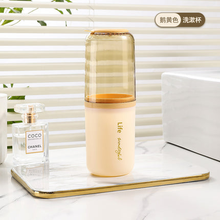 Travel Gargle Cup Soap Box Portable Gargle suit Brush Cup Soap Toothbrush Storage Box Travel Artifact