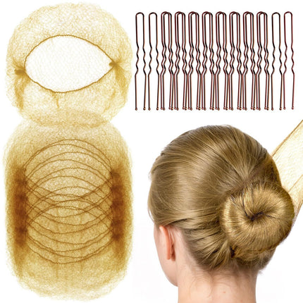 Hair Bun Maker Dance Net Bun Hairpiece Flight Attendant Hair Flower Bun Invisible Hair Net Wig Disposable Hair Bun
