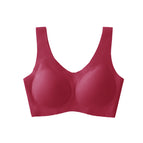 (V-neck) wine red / M