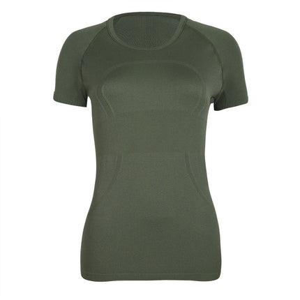 Lulu Original Standard Tech Short-Sleeved 1.0 Breathable Round Neck Women's Slim Sports Top Running Training T-Shirt Yoga Wear