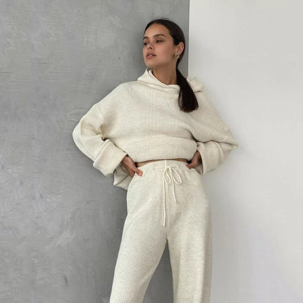 2026 Amazon Ebay Hot-Selling European and American Foreign Trade Autumn and Winter Women's New Fashion Sports Sweatshirt Set Two-Piece Set