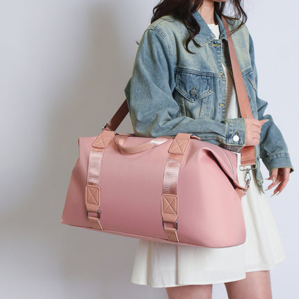 Fashionable Casual Portable Shoulder Bag with Wet and Dry Separation, Breathable Large Capacity Business Trip Travel Fitness Sports Luggage Bag Trendy