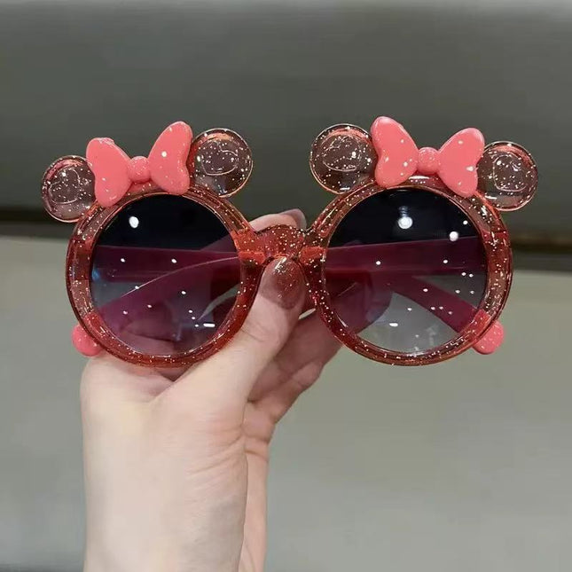Crystal bow cartoon sunglasses Joker baby cute sunglasses trend children fashion factory wholesale new