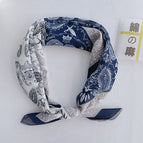 Cashew flower navy blue
