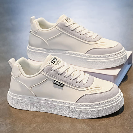 Men's Shoes Spring Waterproof White Shoes Non-slip Kitchen Work Shoes Men's Sports Board Shoes Restaurant Hotel Shoes