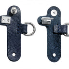 Blue silver hook reinforced buckle