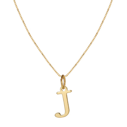 Cross-border Amazon Hot Sale Simple Stainless Steel Letter Pendant Necklace Women Alloy Box Chain 26 Letter Clavicle Chain