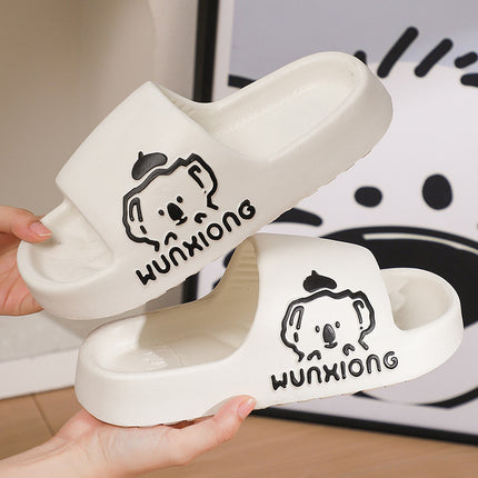Student Dormitory Home Indoor Bathroom Bath Non-Slip Slippers Women's Eva Soft-Soled Thick-Soled Slippers Cute Slippers