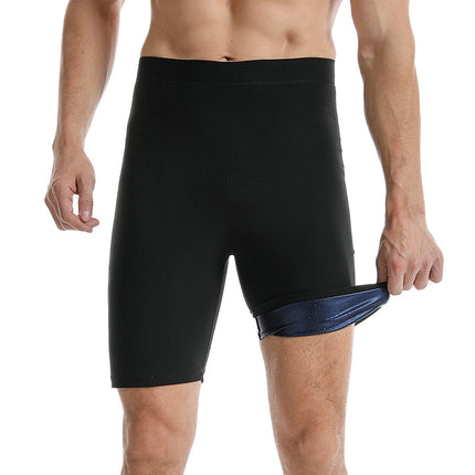 Outdoor Men's Running Fitness Sports Body Shaping Sweat Pants Sauna Coated Casual Sweat Shaping Pants