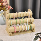 Three-layer linen bracelet stand