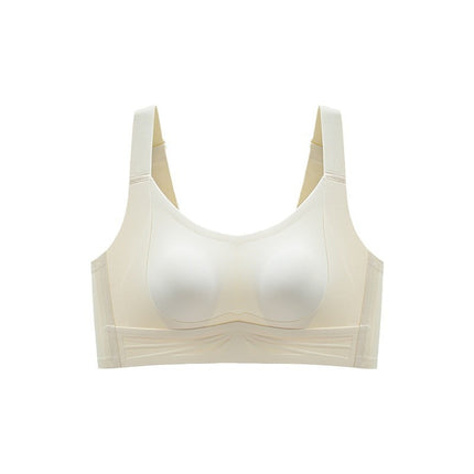 Large Chest Shown Small Gathering Bra Underwear Women's Thin Full Cup Soft Support Auxilary Breast Anti-sagging Pull-up Bra