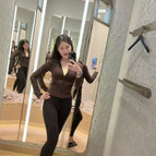 6197 - distilled coffee cropped jacket / 10/xxl code