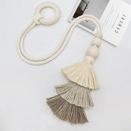 Cross-border Bohemian Strap Curtain Accessories Simple Curtain Buckle Tassel Decoration New Simple Home Accessories