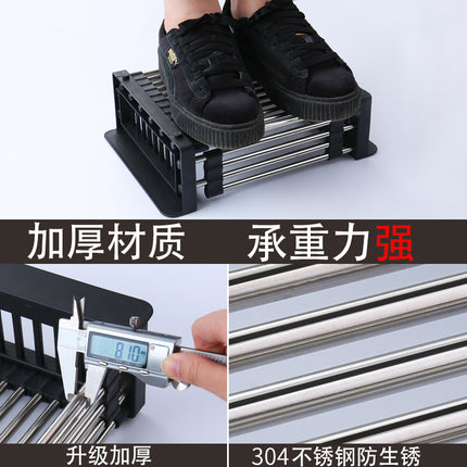 Factory Direct Sales Retractable Drain Rack Kitchen Sink Drain Basket Stainless Steel Thickened Dish Basin Storage Rack Drain Rack