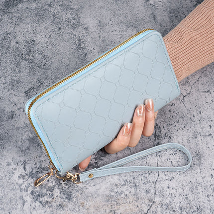 Factory New Wallet Korean Style Cute Long Coin Purse Large Capacity Women Multi Card Zipper Handheld Mobile Phone Bag for Women
