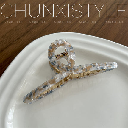 High-grade acetate hairpin for Women summer 2023 New elegant back head clip shark clip hairpin headdress
