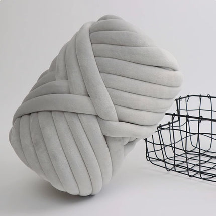 Extra Thick Filled Cotton Icelandic Velvet Wool Ball Woven Bag Pillow Handmade Blanket Cat Nest DIY Cat Nest Thick Wool