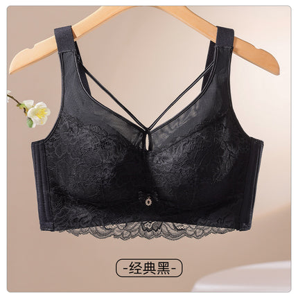 Strapless Bra Plus Size Women's Underwear 100kg Large Bust Minimizing Bra Thin Full Cup Full Coverage Side Support E Cup