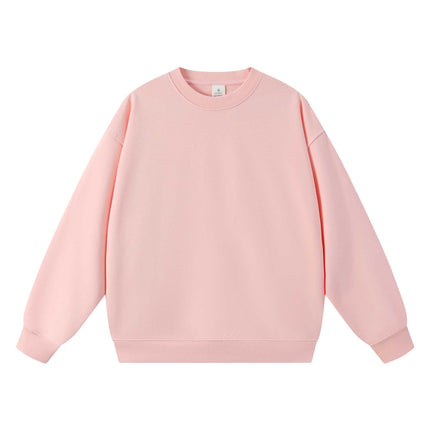 New Style Couple's Loose-Fitting Round-Neck Hooded Sweatshirt, Long-Sleeved Sweatshirt, Heavyweight Pure Cotton 400g Hoodie with Printed Logo