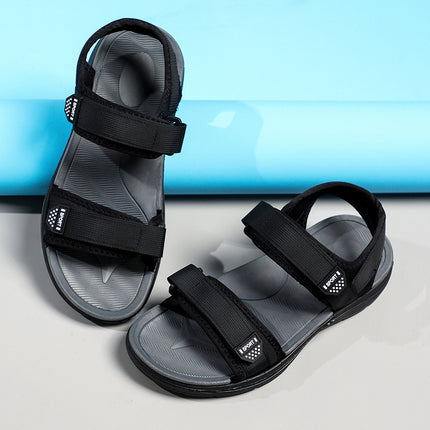 Sandals men's non-slip deodorant soakable adult work shoes thick soled middle-aged father shoes 47 driving plus size