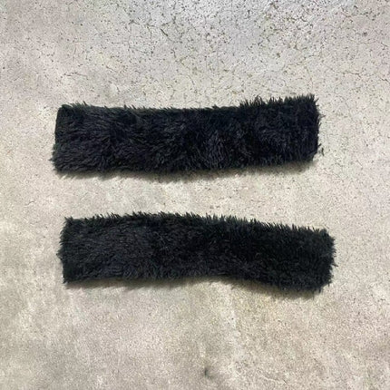Hole Shoes Plush Liner Winter Warm Plus Fluff Cover Men's and Women's plus size Shoe Cover Removable Heel Shoe Lace Cover