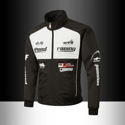 2025 New Men's Motorcycle Clothing European Size Motorcycle Clothing Cross-Border Exclusive Motorcycle Clothing Racing Clothing Men's Leather Jacket