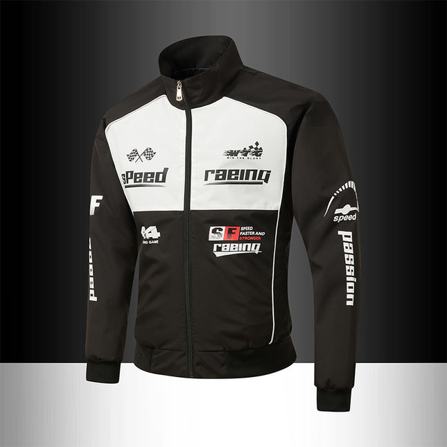2025 New Men's Motorcycle Clothing European Size Motorcycle Clothing Cross-Border Exclusive Motorcycle Clothing Racing Clothing Men's Leather Jacket