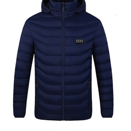 Cross-border heating clothing smart USB charging heating constant temperature warm coat manufacturers in stock heating cotton-padded jacket