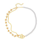 730 gold flower necklace
