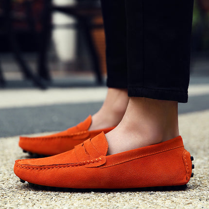 2025 Autumn Wholesale Cross-Border Foreign Trade Travel Outdoor Leisure Large Size 38-49 Standard Leather Shoes One Piece Dropshipping